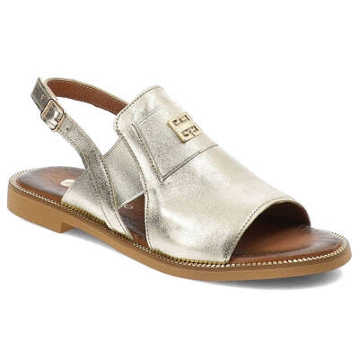 Sandały ARMODO - 40385 Kryształ Złoto+Zł.