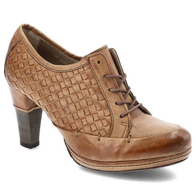 Półbuty CARINII - B2129P Brązowy
