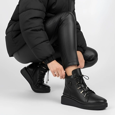 Botki FILIPPO - DBT7416/25 BK Czarny