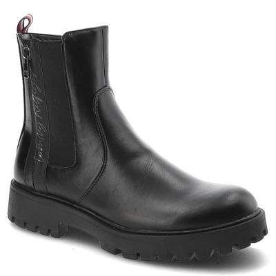 Botki TOMMY HILFIGER - T3A5-32390-1355999-Lace-Up Boot Black 999