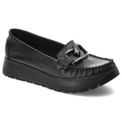 Mokasyny ARMODO - 10141 M.Czarny+Cn.