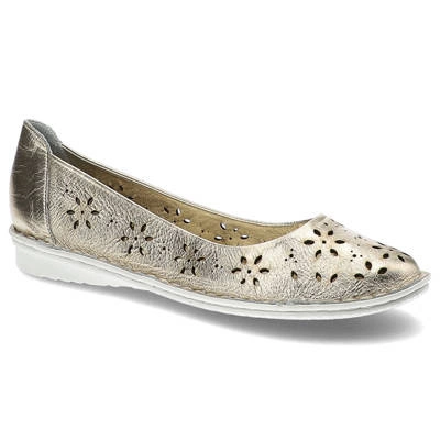 Półbuty LANQIER - 38C339 Złoty Gold