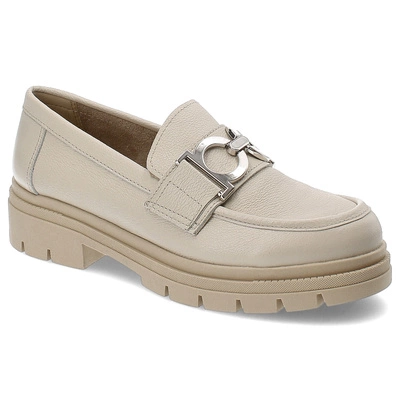 Mokasyny NESSI - 24596 Beż 418