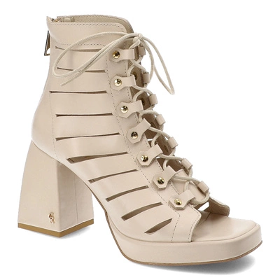 Botki CARINII - B9548_-R53-000-000-E95 Beż