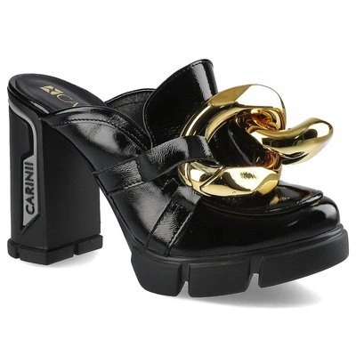 Klapki CARINII - B7351_-070-000-000-E36 Czarny