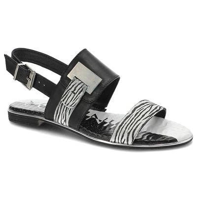 Sandály CARINII - B2662_-C40-861-000-975 Zebra Bianco/Classic Nero