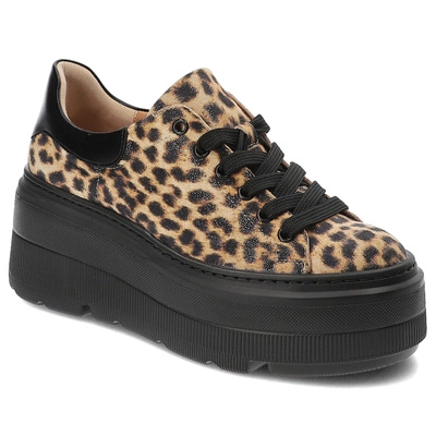 Sneakersy ARMODO - 806 Pantera Beż/Cz.Lic