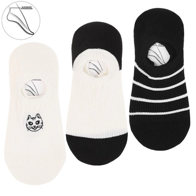 Baleriny MORAJ 3 Pary - CDB200-373 Mix Kolor