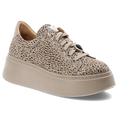 Sneakersy MACIEJKA - 06191-10/00-7 Beż+Czarny