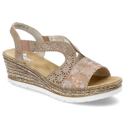 Sandały RIEKER - 61916-31 Rose