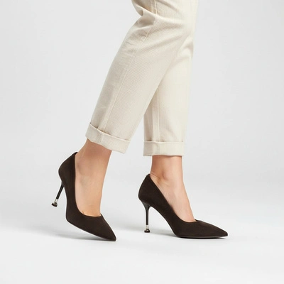 Czółenka CHEBELLO - 5021_-105-000-PSK-S423 Brąz Welur