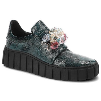 Półbuty DAMISS - DS-632 Zielone Szkło