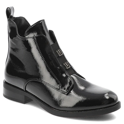 Botki S.BARSKI - HY42-717 Black Patent