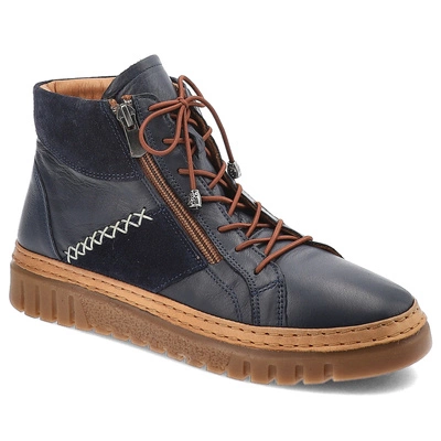 Stiefeletten RAVINI - 721 Navy-Navy Suede