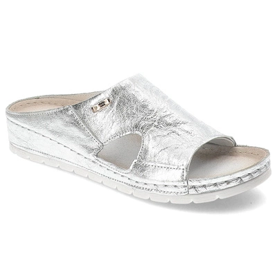 Klapki ARMODO - 50055 Kryształ Srebro