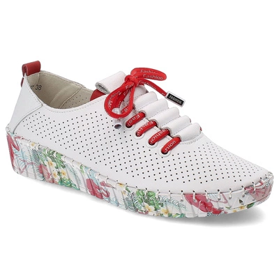 Półbuty ARTIKER - 54C1567 Biało-Czerwony