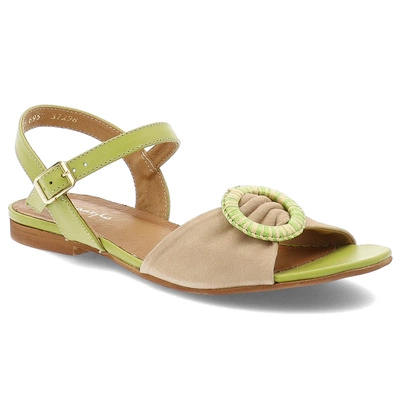 Sandały MACIEJKA - 06957-09/00-1 Zielony/Beż