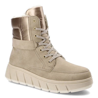 Botki RIEKER - Y3503-62 Beige
