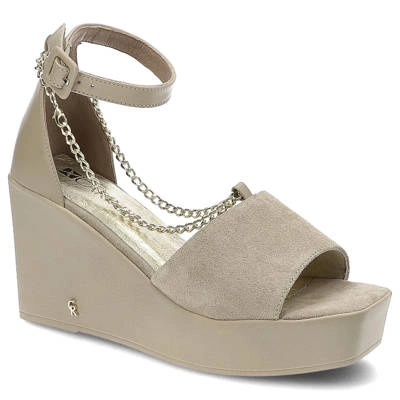 Sandały CARINII - B7882_-R88-R46-000-F06 Beż