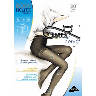 Punčocháče GATTA - Relaxmedica 20 Beige