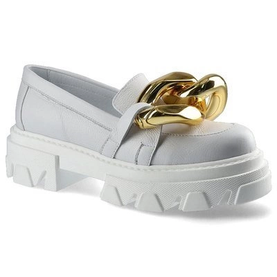 Półbuty CARINII - B5976_-I81-000-000-E33 Biały