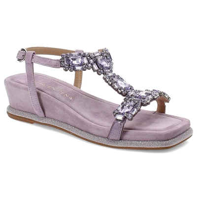 Sandały ALMA EN PENA - V240742 Suede Lilac