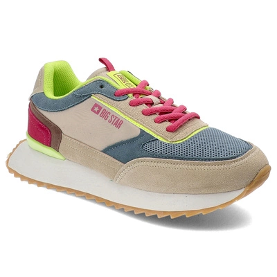 Sneakersy BIG STAR - NN274692 Beż/Niebieski