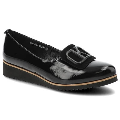 Półbuty KARINO - 4259/090-P Czarny/Naplak