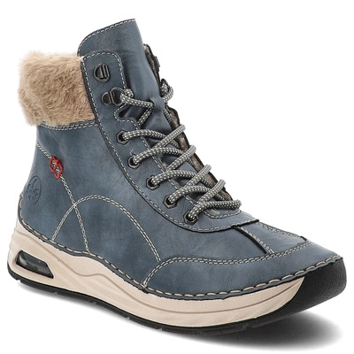 Botki RIEKER - 44530-14 Blue