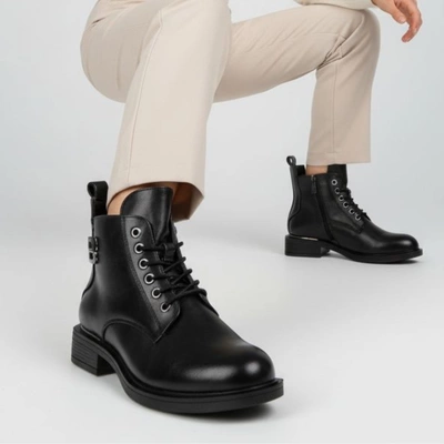 Botki VINCEZA - 58571 BK PU Czarny