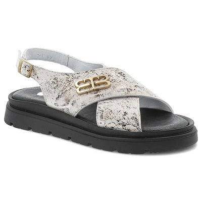 Sandały ARMODO - 5-1757-005 Boa Złoto Biały